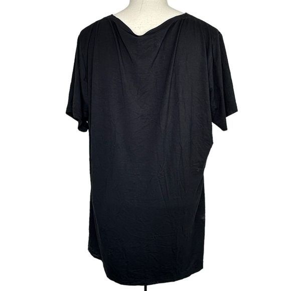 Smallshow Women's Maternity Short Sleeve Nursing Top Black Size XXL - Picture 4 of 6